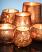 Copper Mercury Candle Holders