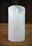White Timered Moving Flame 6 inch Pillar Candle