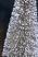 12 inch Snowy Champagne Glittered Bottlebrush Tree