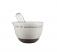 Ceramic Two-Tone Mixing Bowl with Whisk