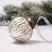 Silver Ribbed Glass 2 inch Ball Ornament