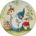 Garden Gnomes Salad Plate - Lower Right