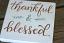 Thankful & Blessed Shelf Sitter Sign with Vines
