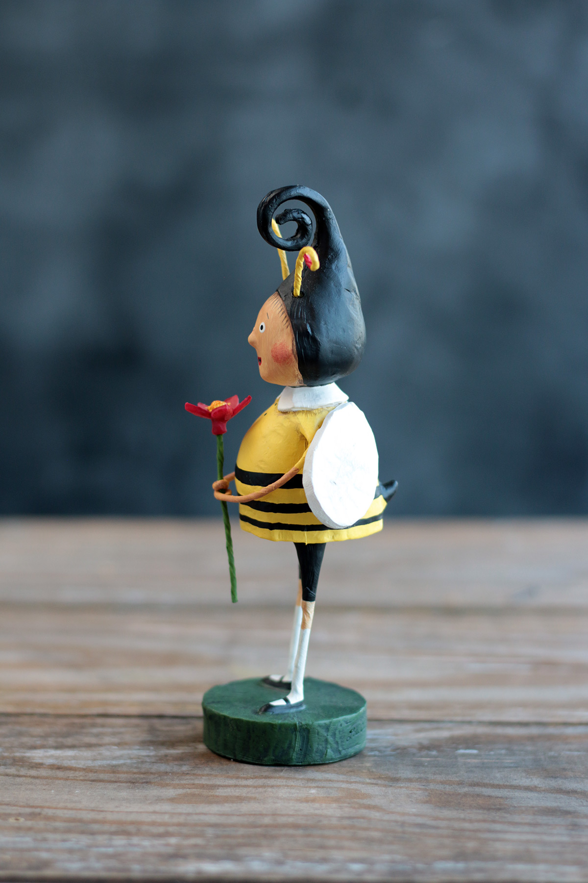 Lori Mitchell Little Bumblebee Easter Spring Figure Figurine Folk Art