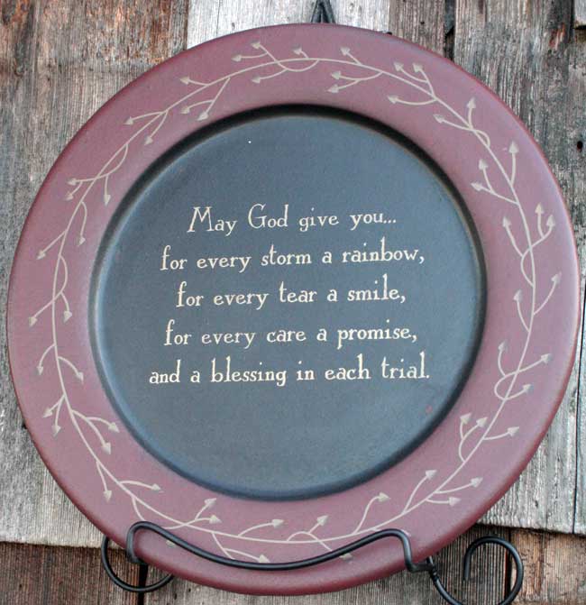 May God Give You Plate, by The Hearthside Collection