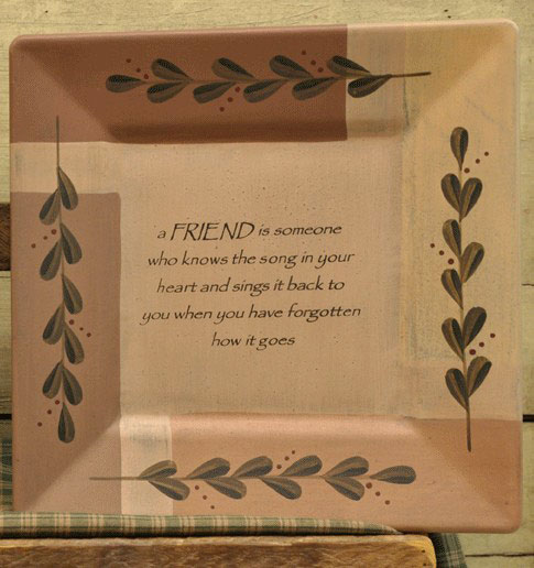 Friends Know the Song Plate, by The Hearthside Collection