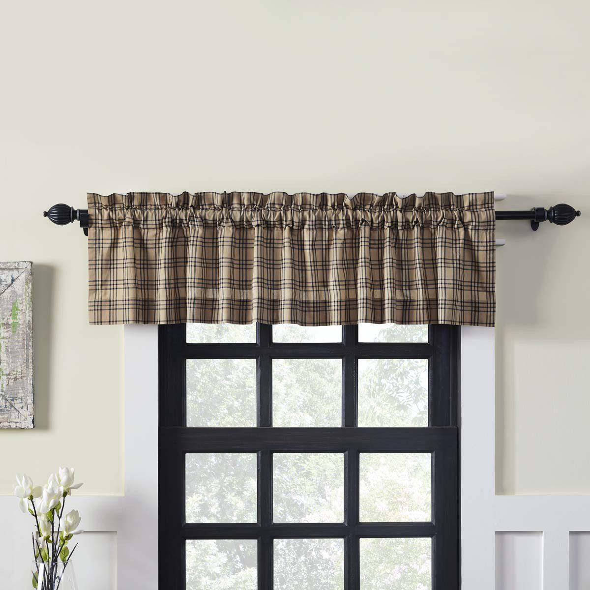 Sawyer Mill Plaid Valance, by VHC Brands.