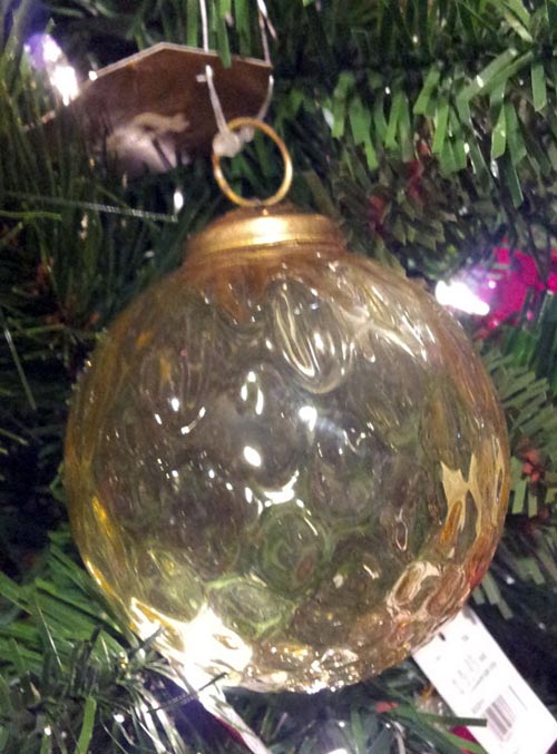 Hammered Glass Ornament, by Tag