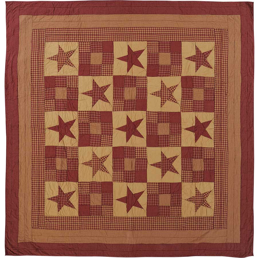Ninepatch Star Quilt, by Victorian Heart.