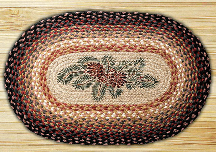 Pinecone Red Berry Braided Jute Rug, by Capitol Earth Rugs