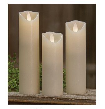 Slender Ivory Flicker Flame Battery Candles