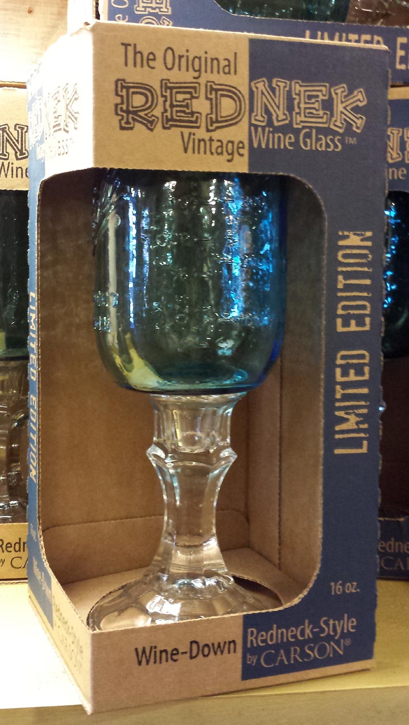 The Original Redneck Wine Glass by Carson 16 oz Ball Mason Jar 