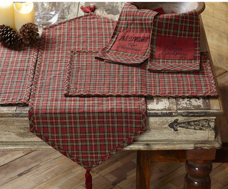 Tartan Holiday Placemats, by Nancy's Nook
