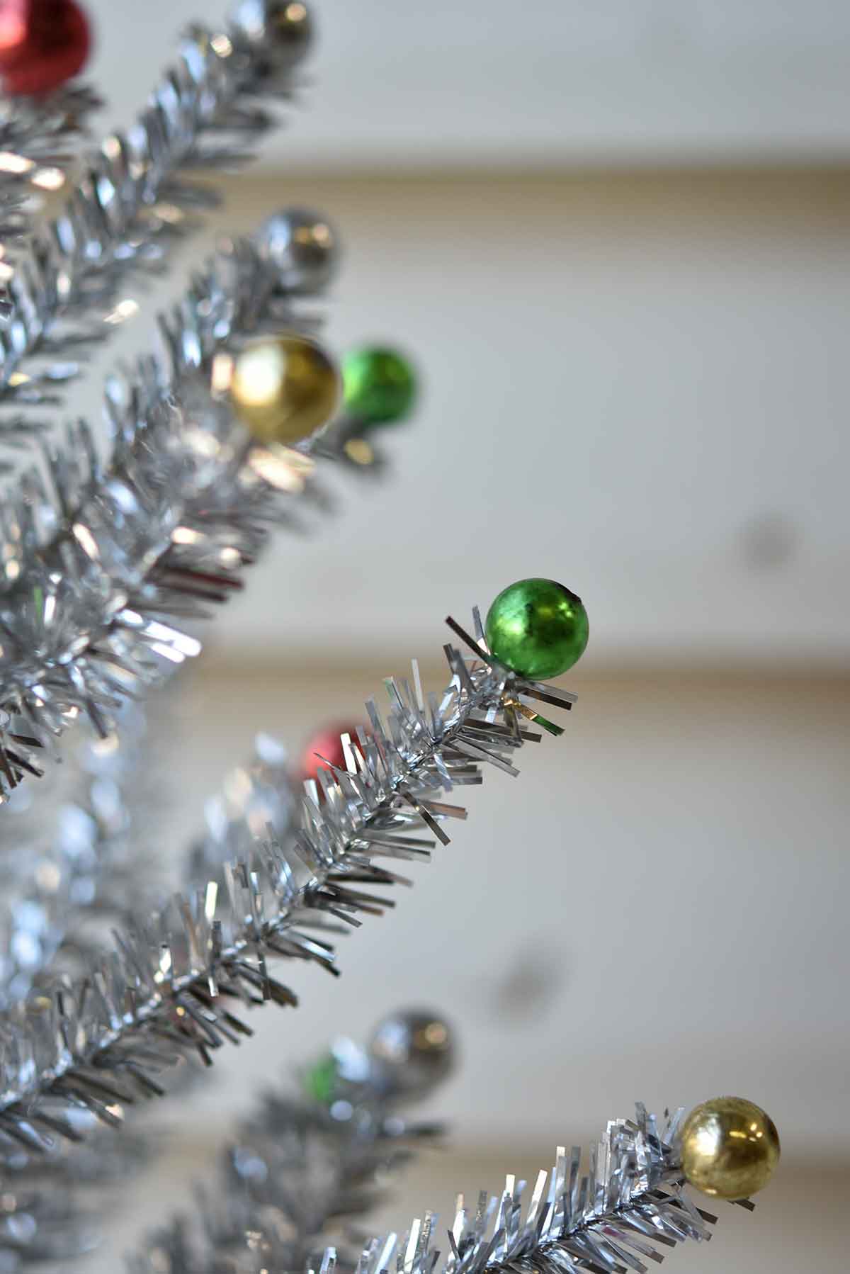 Snazzy Silver 16 inch Tinsel Tree
