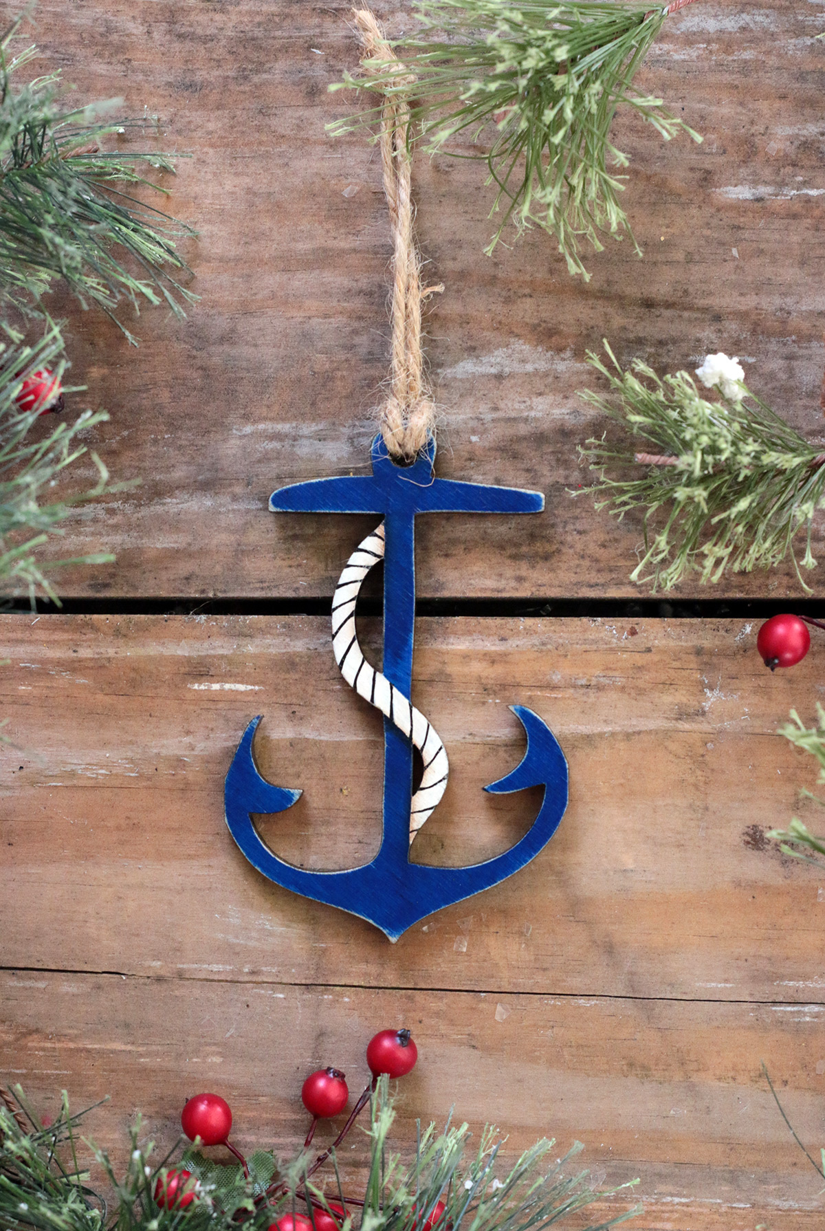 Anchor Ornament, handmade in the USA - The Weed Patch