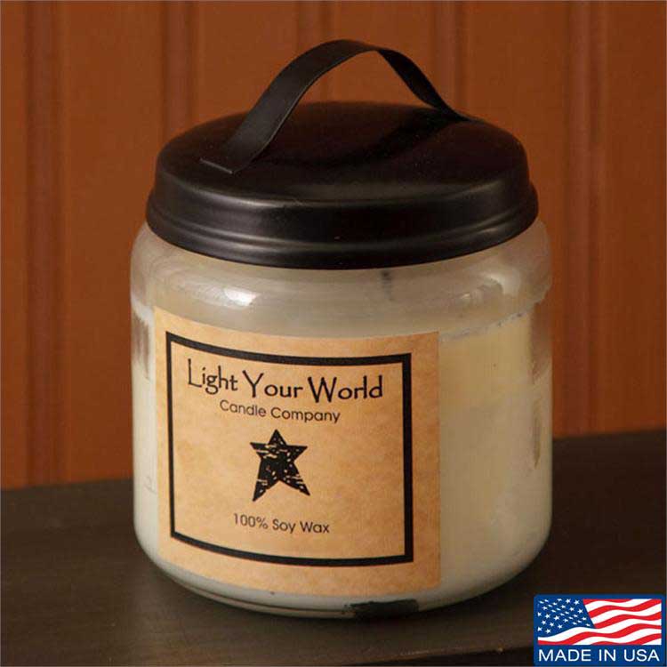 16 ounce Jar Soy Candle, by Light your World