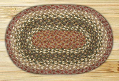Olive, Burgundy, and Gray Tablemat