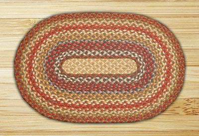 Honey, Vanilla & Ginger Oval Jute Rugs, Oval (Special Order Sizes)