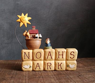 Noah's Ark Block with Doves