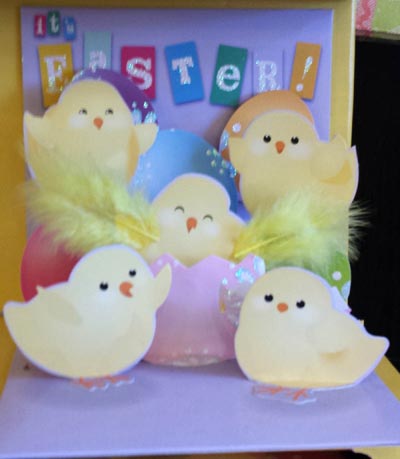 Chicks and Eggs Pop-up Card