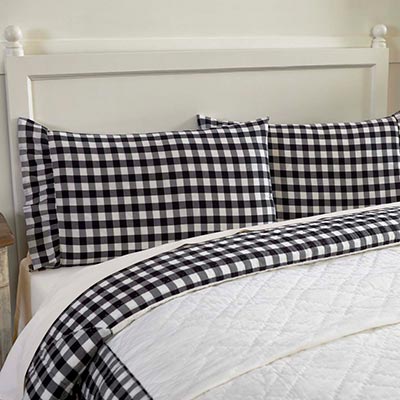 Annie Buffalo Black Check Standard Pillow Cases (Set of 2)