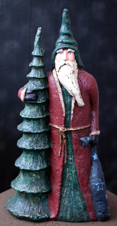 Santa with Tall Tree & Sack (Limited Edition)