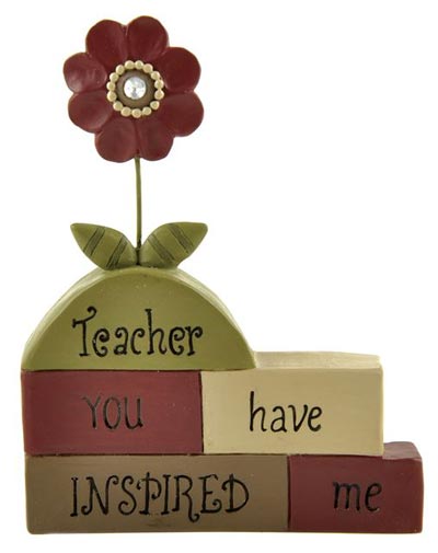 Teacher..Inspired Blocks with Flowers