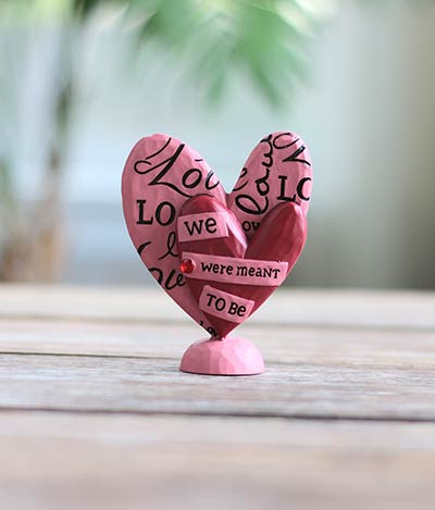 We Were Meant to Be Heart Figurine