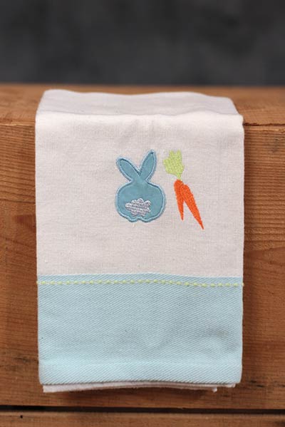 Bunny Embroidered Guest Towel