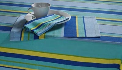 Tropez Stripe Tablecloth - 60 x 108 inches