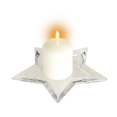 Star Plate or Candle Holder - Medium