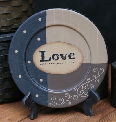 Love With All Your Heart Plate