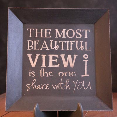 Beautiful View Square Plate