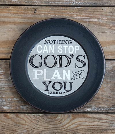 God's Plan For You Plate