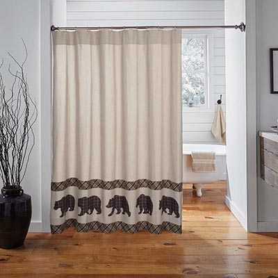 Wyatt Bear Shower Curtain
