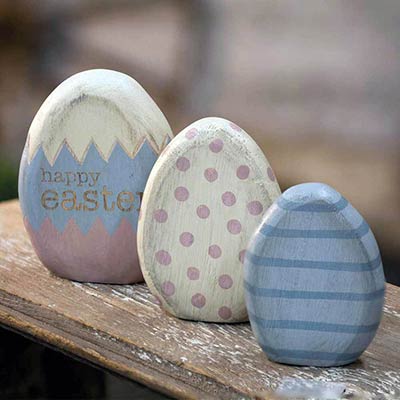Easter Egg Shelf Sitters (Set of 3)