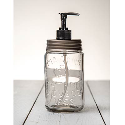 Pint Mason Jar Soap/Lotion Dispenser with Zinc Lid