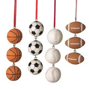 Sports Ball Swag Ornament