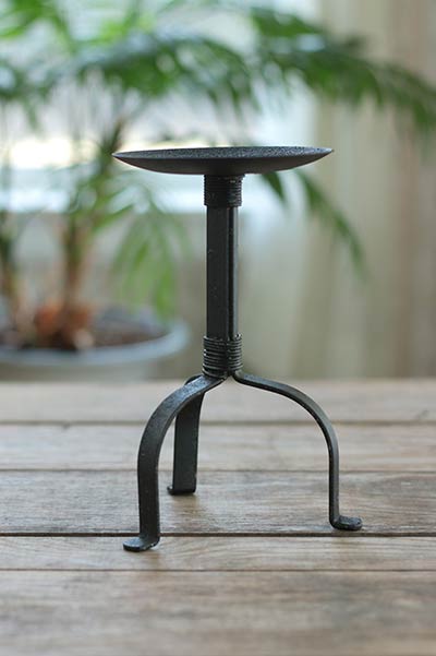 Taper Candle Holder Double Rustic Primitive Decor Iron The Hearthside Collection 