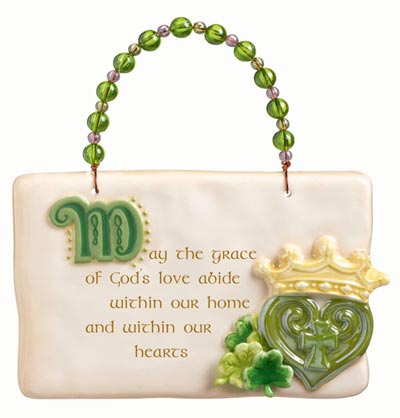 So Lucky Plaque with Heart and Crown