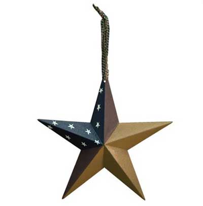 Aged Patriotic Barn Star, 8 inch