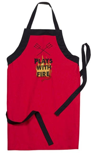 Plays with Fire BBQ Apron