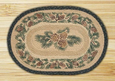 Pinecone Braided Jute Placemat