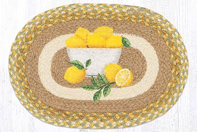 Lemon Bowl Braided Placemat