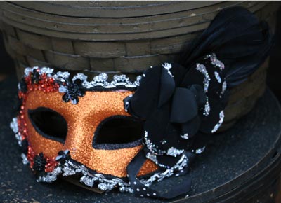 Masquerade Mask - Orange