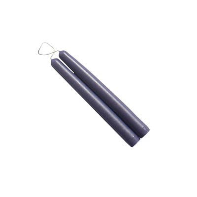 6 inch Lavender Mole Hollow Taper Candles (Set of 2)