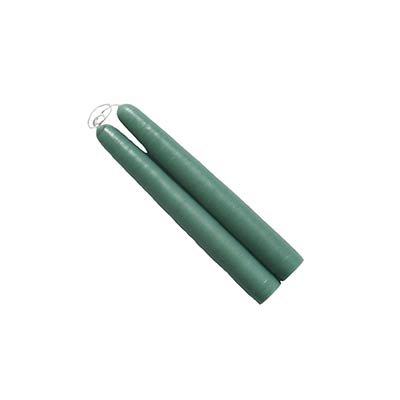 6 inch Sea Green Mole Hollow Taper Candles (Set of 2)
