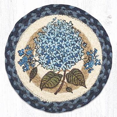 Hydrangea Braided Tablemat - Round (10 inch)