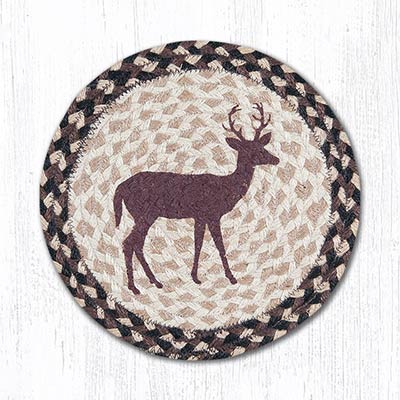 Little Buck Braided Tablemat - Round (10 inch)