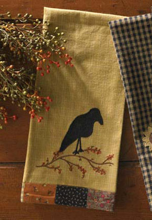 Harvest Blessings Crow Kitchen Towel